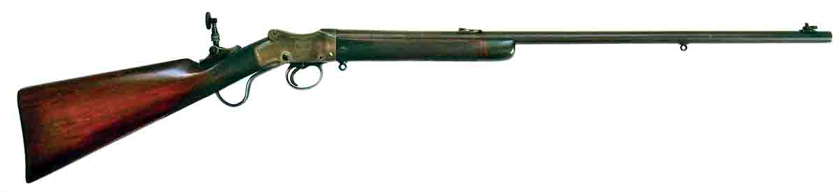 A W.W. Greener Ladies Model .22 RF rifle. James Grant writes that the Greener Martini was the finest English iteration of the  miniature action.